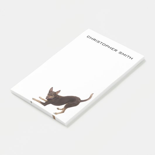 Australian Kelpie Dog Post-it® Notes (Schuin)
