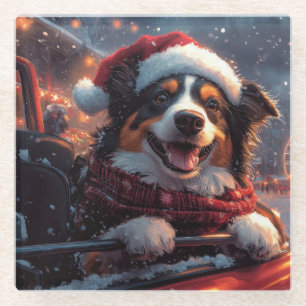 Australian Kelpie Dog Roller Onderzetter Christmas Glazen Onderzetter