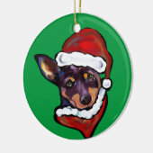 AUSTRALIAN KELPIE KERAMISCH ORNAMENT (Links)