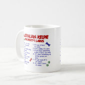 AUSTRALIAN KELPIE Property Laws 2 Koffiemok (Voorkant links)