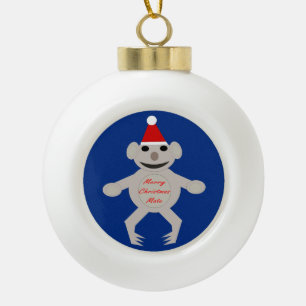 Australian Kerstman Koala Beer Ornament