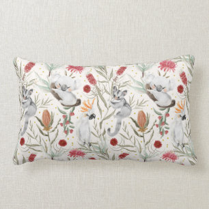Australian Koala Cockatoos Proteas Natuur Pattern Kussen