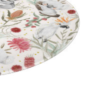 Australian Koala Cockatoos Proteas Natuur Pattern Snijplank (Hoek)