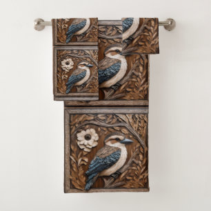 Australian Kookaburra Wood Art Print