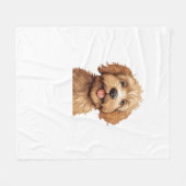 Australian Labradoodle Fleece Deken (Voorkant (Horizontaal))