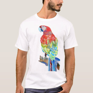 Australian Macaw Parrot Waterverf art T Shirt