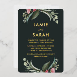 Australian Native Gum Blossom Folie Invitation Uitnodiging