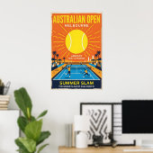 Australian Open Tennis Poster Summer Slam, Bold (Bureau à domicile)