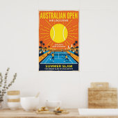 Australian Open Tennis Poster Summer Slam, Bold (Cuisine)