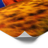 Australian Outback Ayers Rock "Uluru Moon" Art Poster (Hoek)