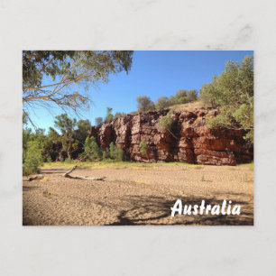 Australian outback briefkaart - Trephina Gorge
