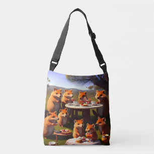 Australian Quokka Tea Party, sac Unisex Crossbody