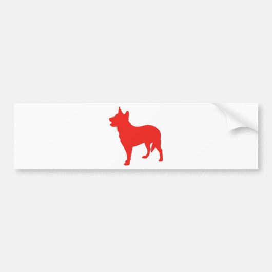 Australian Red Heeler Bumpersticker (Voorkant)