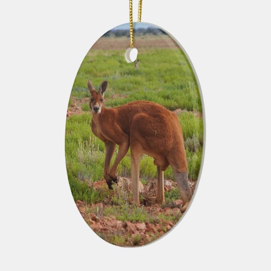 Australian red kangaroo ornament (Links)