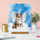 Australian Shepherd Angel Chien Nom Pet Memorial (Mariage)