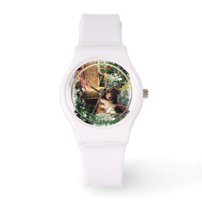 Australian Shepherd Art Horloge (Voorkant)