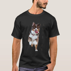 Australian Shepherd Aussie Dog mam Papa Gift T-shirt