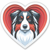 Australian Shepherd Aussie Hondenliefhebber Schatt Sticker (Voorkant)