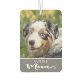 Australian Shepherd Aussie Insert Dog's Afbeelding Luchtverfrisser (Achterkant)