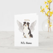 Australian Shepherd Aussie Sympathie Memorial Kaart (Gele Bloem)