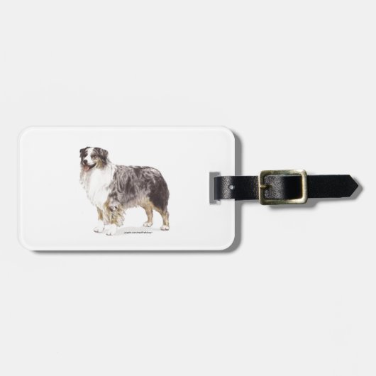 Australian Shepherd Bagagelabel (Voorkant horizontaal)