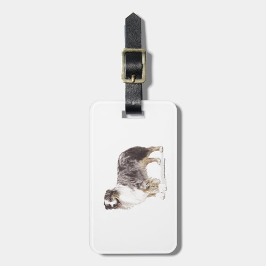 Australian Shepherd Bagagelabel (Voorkant verticaal)