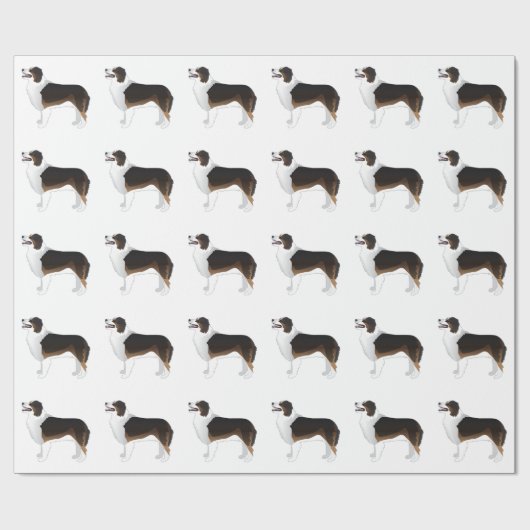 Australian Shepherd Basic Breed Silhouette Cadeaupapier (Vlak)