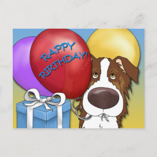 Australian Shepherd Birthday Briefkaart