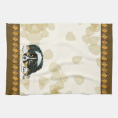 Australian Shepherd Black Tri Puppy ~Tan Leaves Theedoek (Horizontaal)