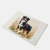 Australian Shepherd Black Tricolor Aussie Dog Deurmat (Schuin)