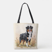 Australian Shepherd Black Tricolor Aussie Dog Draagtas (Achterkant)