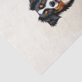 Australian Shepherd Black Tricolor Aussie Dog Tissuepapier (Detail)