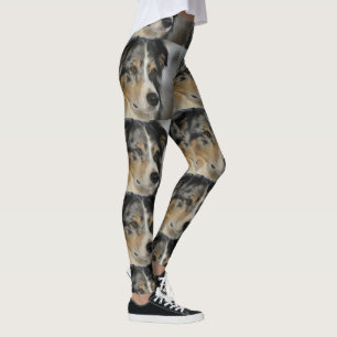 australian-shepherd-blue merle 2 leggings