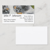 Australian Shepherd ~ Blue Merle Portrait Visitekaartje (Voorkant / Achterkant)