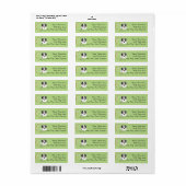 Australian Shepherd Blue Merle Return Addy Label (Full Sheet)