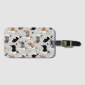 Australian Shepherd Botten and Paws Bagagelabel (Voorkant (horizontaal))