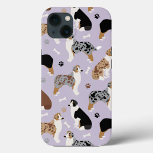 Australian Shepherd Botten and Paws iPhone 13 Hoesje