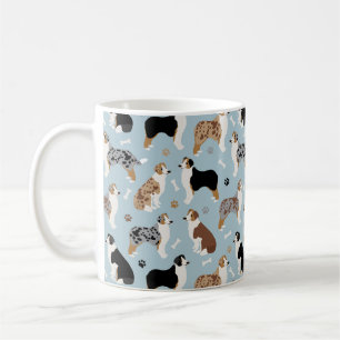 Australian Shepherd Botten and Paws Coffee Mok