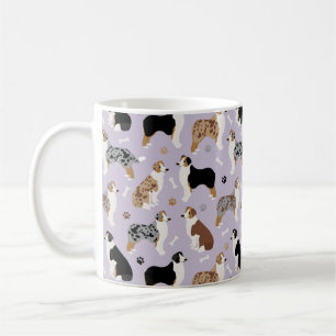 Australian Shepherd Botten and Paws Coffee Mok