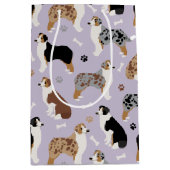 Australian Shepherd Botten and Paws Medium Cadeauzakje (Voorkant)