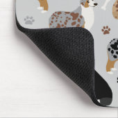 Australian Shepherd Botten and Paws Muismat (Hoek)