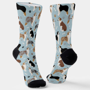 Australian Shepherd Botten and Paws Socks Sokken