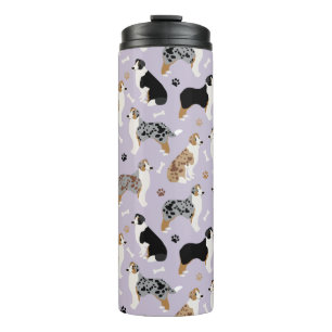 Australian Shepherd Botten and Paws Thermosbeker
