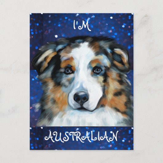 Australian Shepherd Briefkaart (Voorkant)
