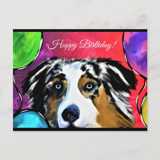 AUSTRALIAN SHEPHERD  BRIEFKAART (Voorkant)