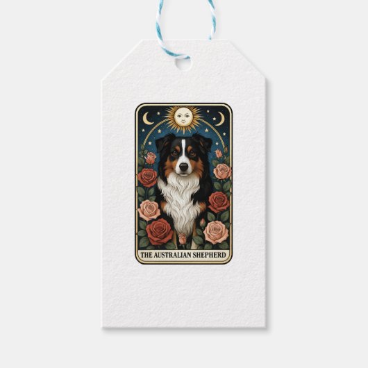 Australian Shepherd Cadeaulabel (Voorkant)