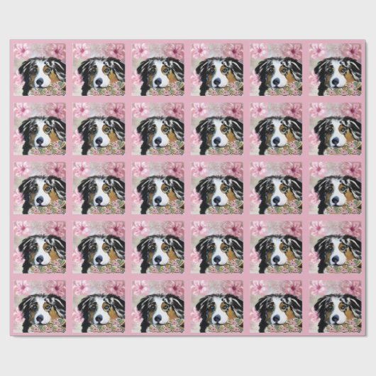 AUSTRALIAN SHEPHERD CADEAUPAPIER (Vlak)