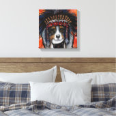 AUSTRALIAN SHEPHERD CANVAS AFDRUK (Insitu (Slaapkamer))