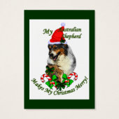 Australian Shepherd Christmas Cadeaux Nom Tags (Dos)