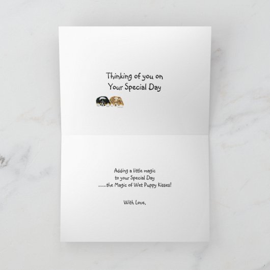 Australian Shepherd Custom Bonne Carte d'anniversa (Intérieur)